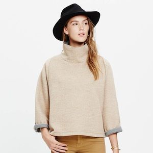 Madewell Cream Cowl Neck Sweater